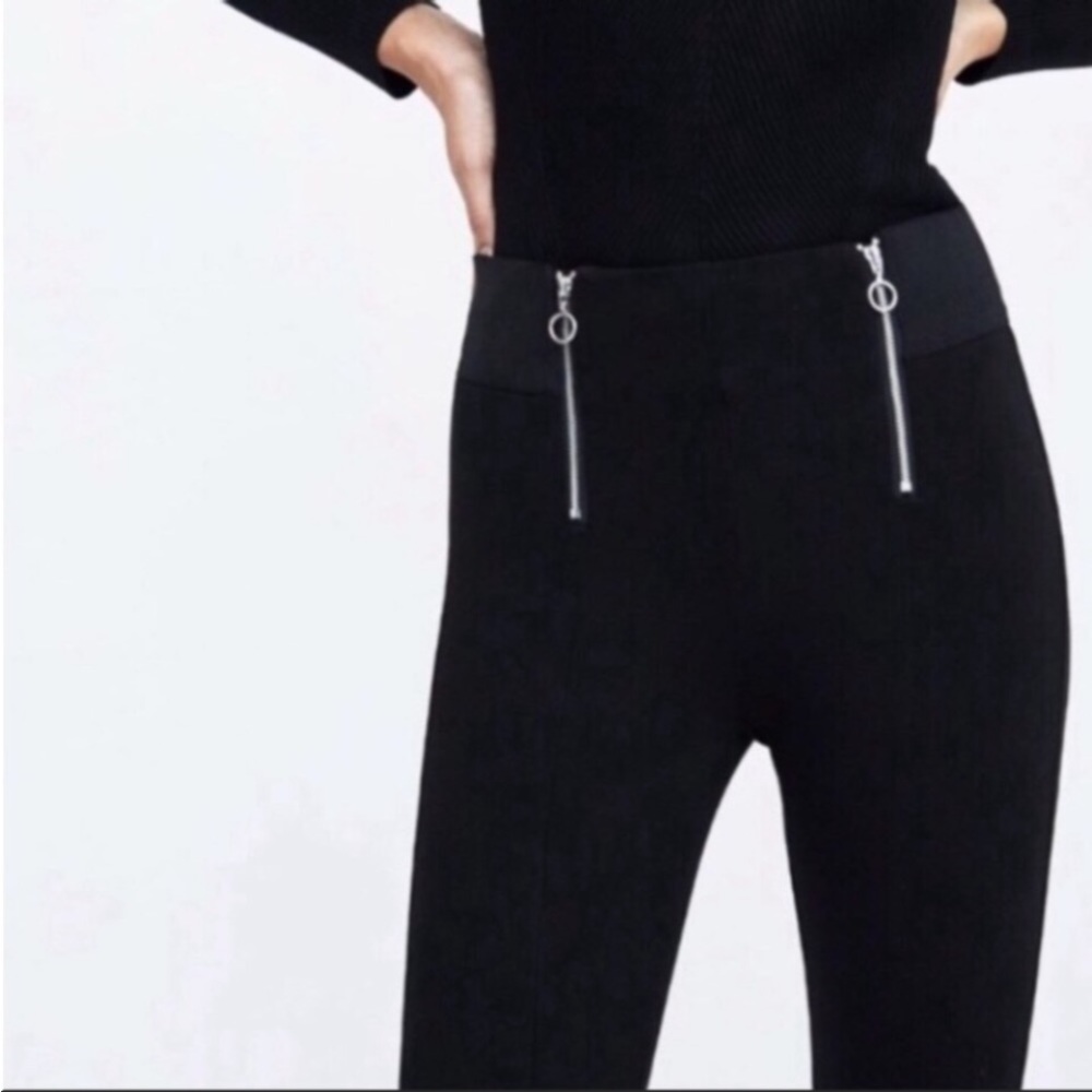 Zara Trafaluc Collection Black Leggings Size: M
